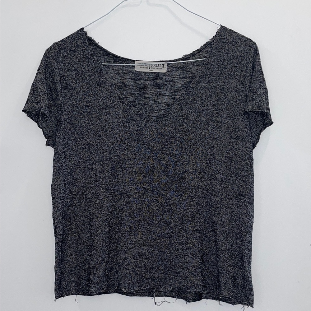 Dark Heather Grey Short Sleeve Tee